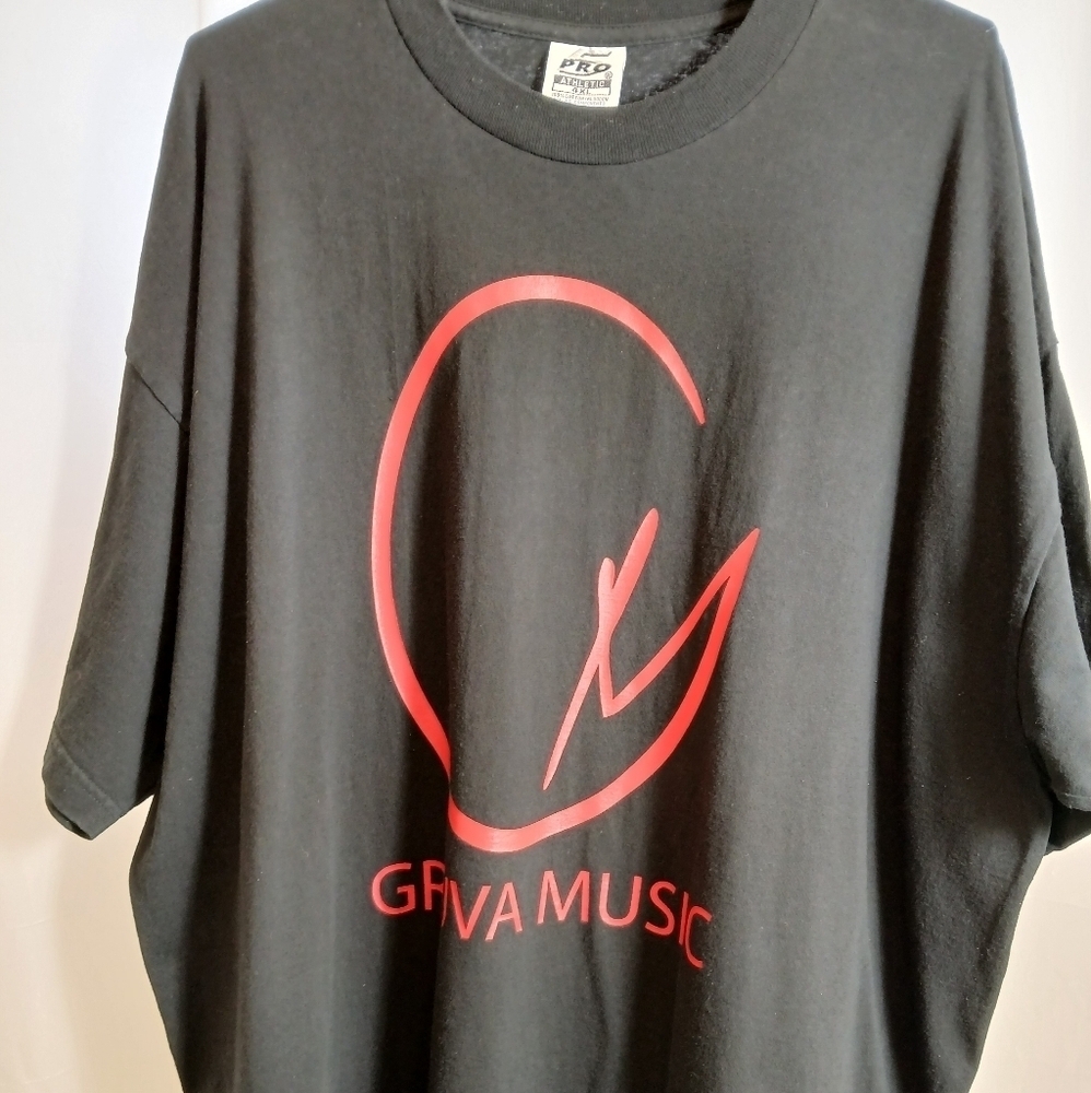 Men's Pro Athletic Gruva Music Black With Red Lettering T-Shirt Size 4XL